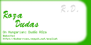 roza dudas business card